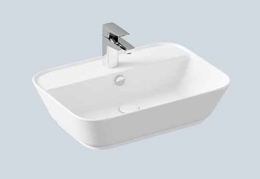 VitrA GeoTezgah Çanak Lavabo 60 cm Mat Beyaz 7426B001-0001